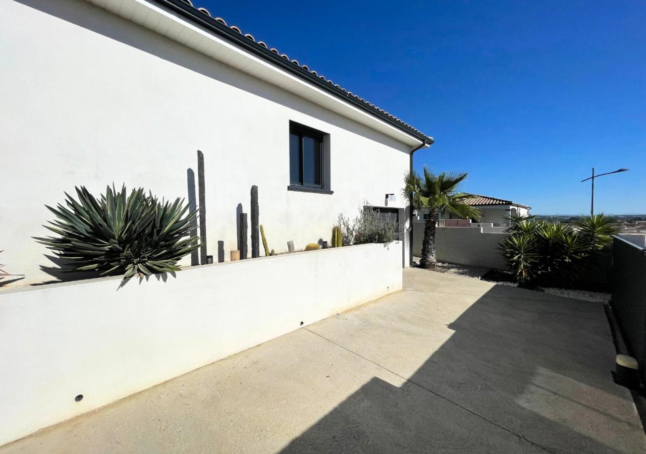 Villa Contemporaine Avec Piscine Chauffee Proche Des Plages Sauvian Exteriér fotografie