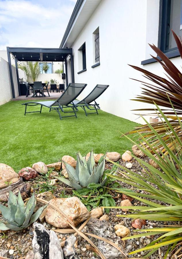 Villa Contemporaine Avec Piscine Chauffee Proche Des Plages Sauvian Exteriér fotografie
